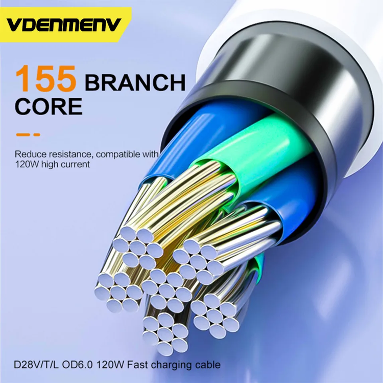 کابل شارژ آیفون VDENMENV D28L