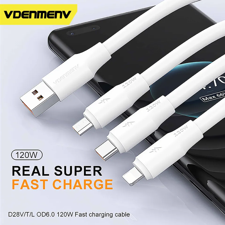 کابل شارژ آیفون VDENMENV D28L